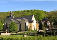 Außenansicht der Wallfahrtskirche "Maria im Grünen Tal“ zu Retzbach